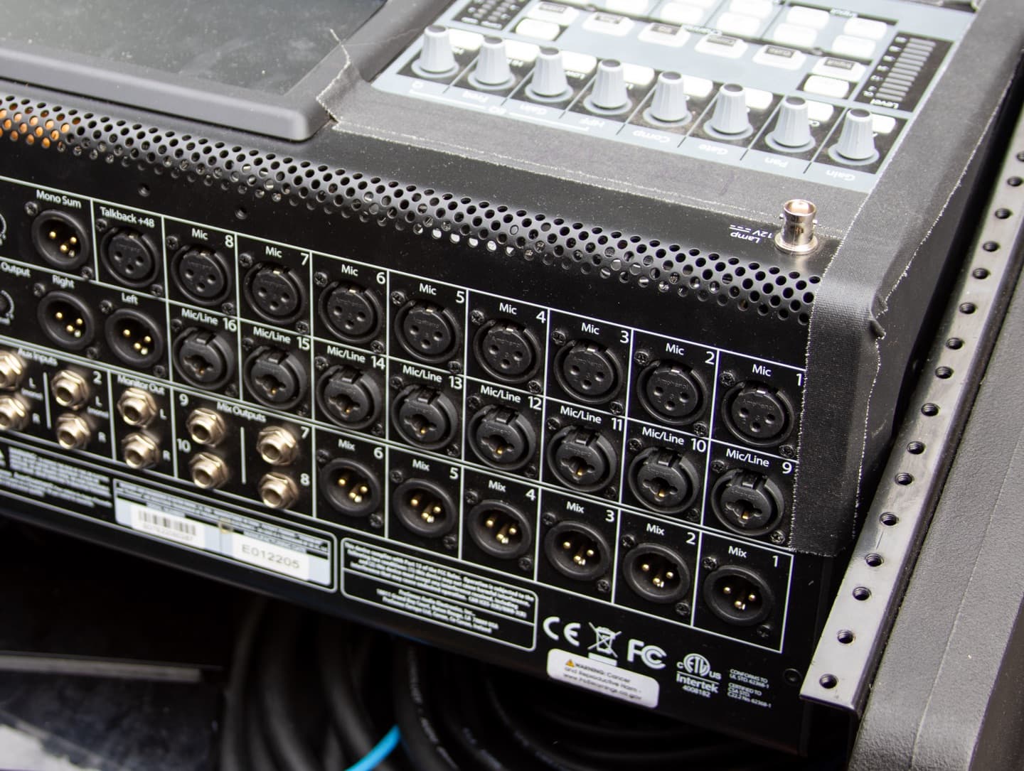 PreSonus Studio Live 32SC Audio Console Rear View